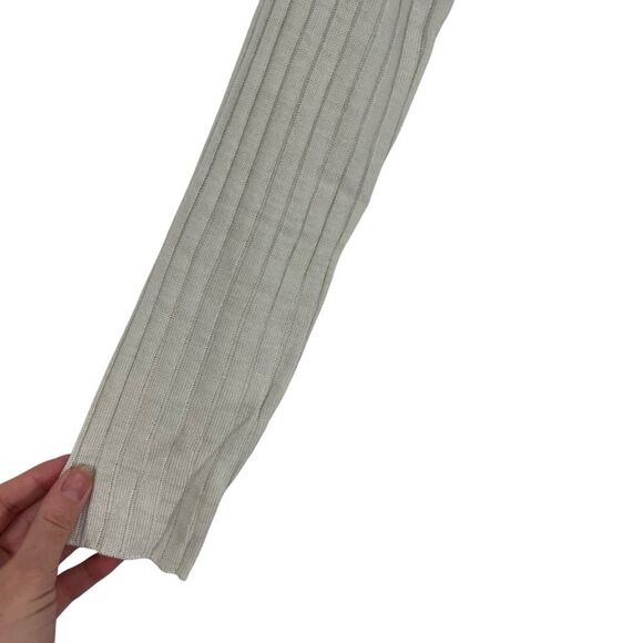 BP Reagan Rib Crop Grey Heather Lightweight Knit Sweater Basic Preppy XS - Picture 4 of 9